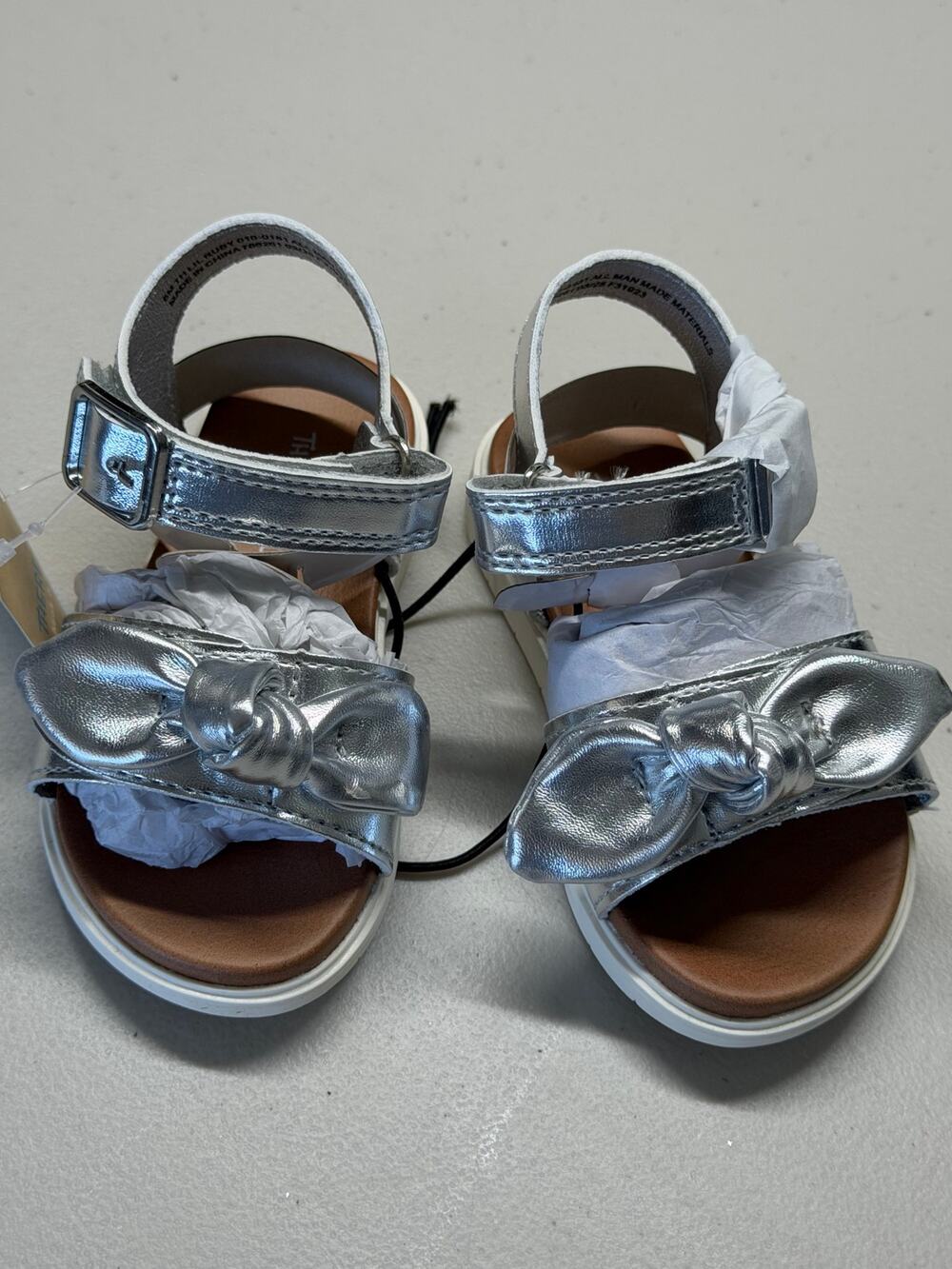 NEW! Thereabouts Lil Ruby 6M Silver Girls Sandals